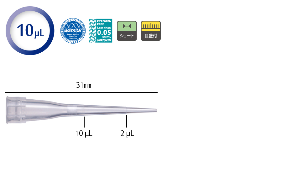 【高斯摩】WATSON深江化成 1298-NTS 移液器滤芯吸头